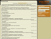 Tablet Screenshot of online.discimus.hu